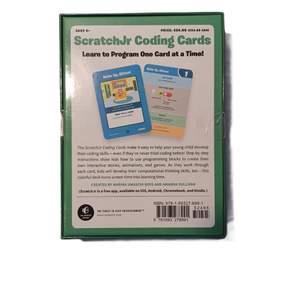 ScratchJr Coding Cards Creative Activities Kids Educational Computer Programming - Picture 2 of 2